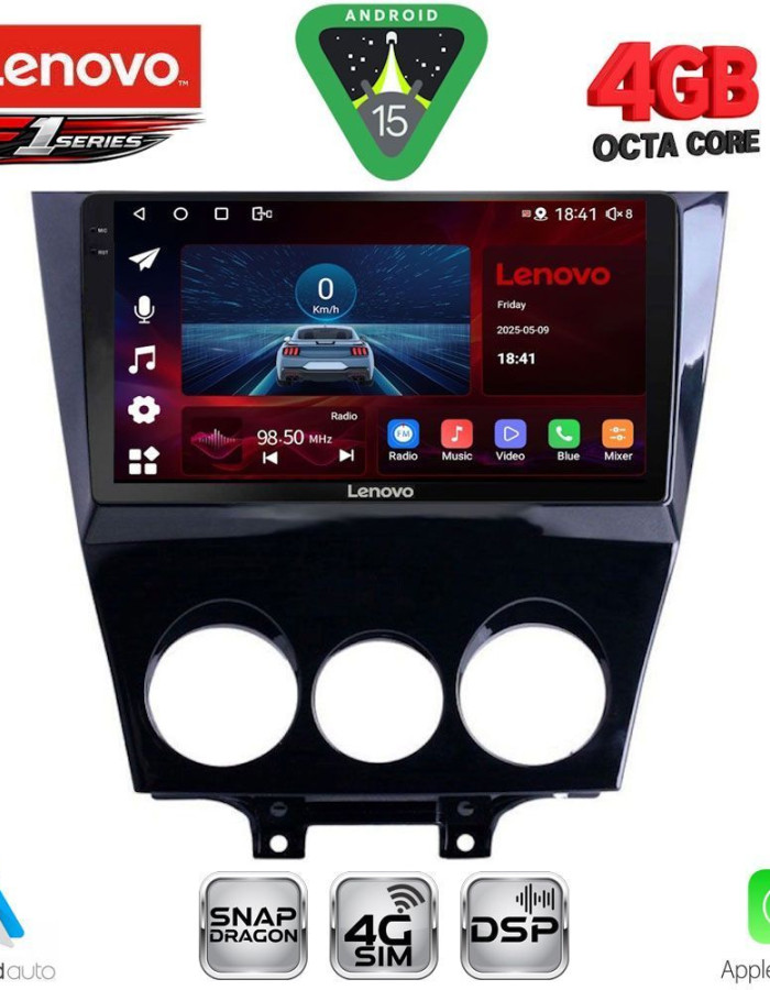 LENOVO SSQ 9395_CPA (9inc) MULTIMEDIA TABLET for MAZDA RX8 mod. 2008-2014