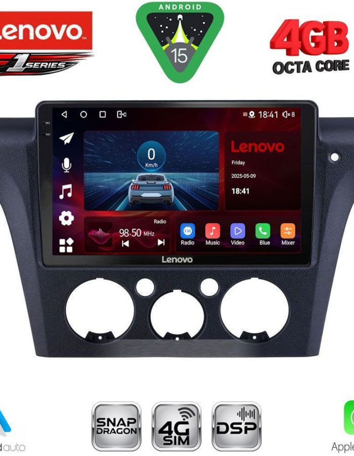 LENOVO SSQ 9441_CPA CLIMA (10inc) MULTIMEDIA TABLET for MITSUBISHI OUTLANDER mod. 2001-2005 with CLIMA