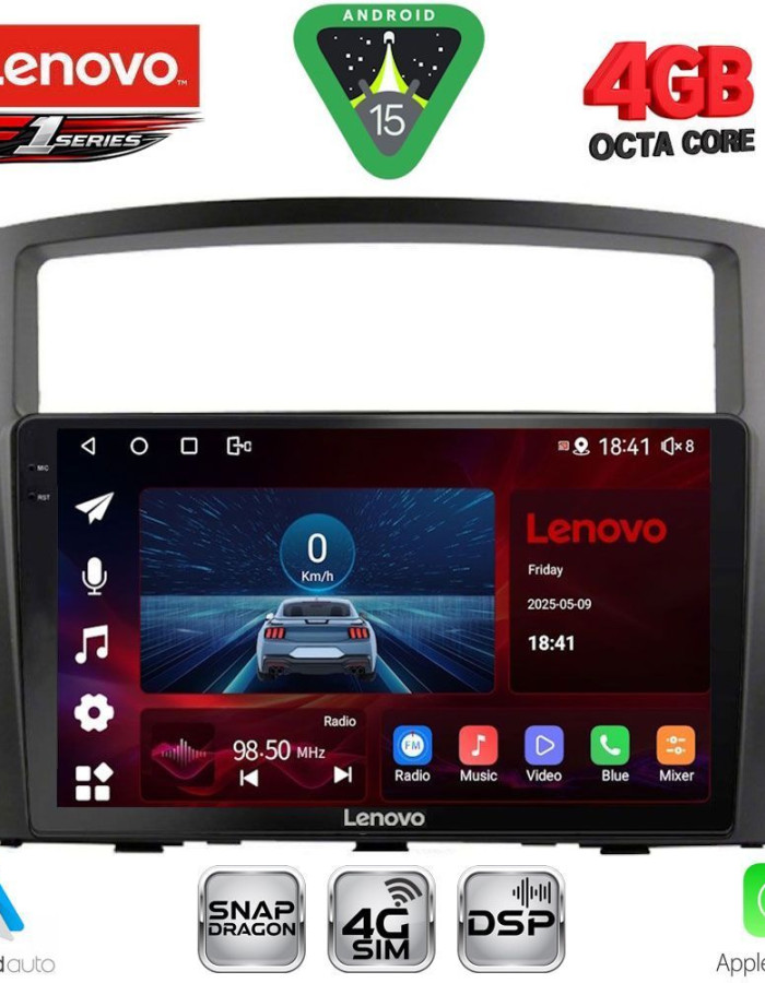LENOVO SSQ 9446_CPA (9inc) MULTIMEDIA TABLET for MITSUBISHI PAJERO mod. 2006-2013