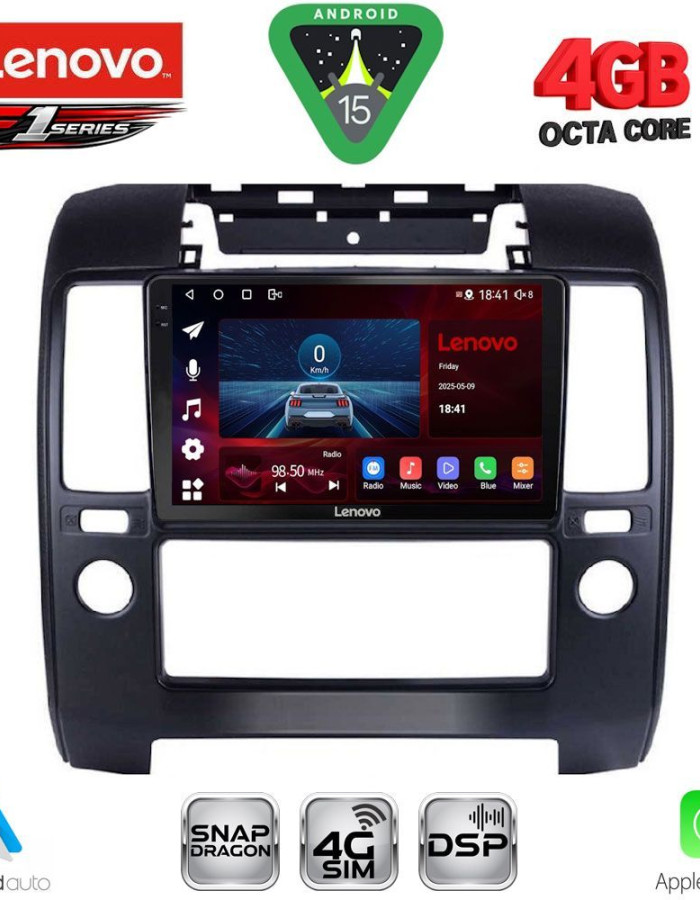 LENOVO SSQ 9454_CPA A/C (9inc) MULTIMEDIA TABLET for NISSAN NAVARA D40 mod. 2006-2011 με A/C