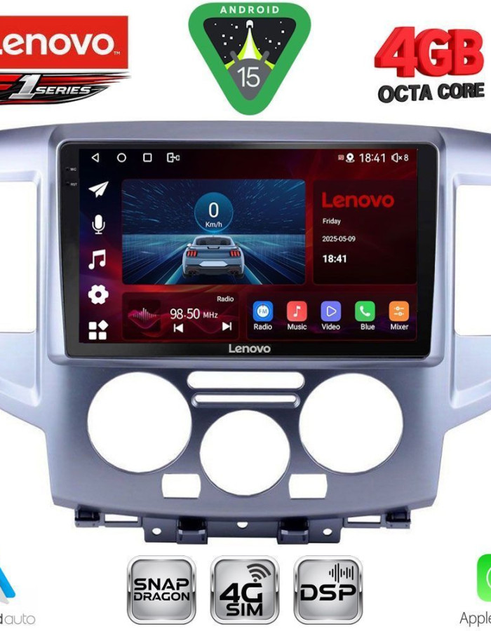 LENOVO SSQ 9458SL_CPA (9inc) MULTIMEDIA TABLET for NISSAN NV 200 mod. 2009-2020 (SILVER)