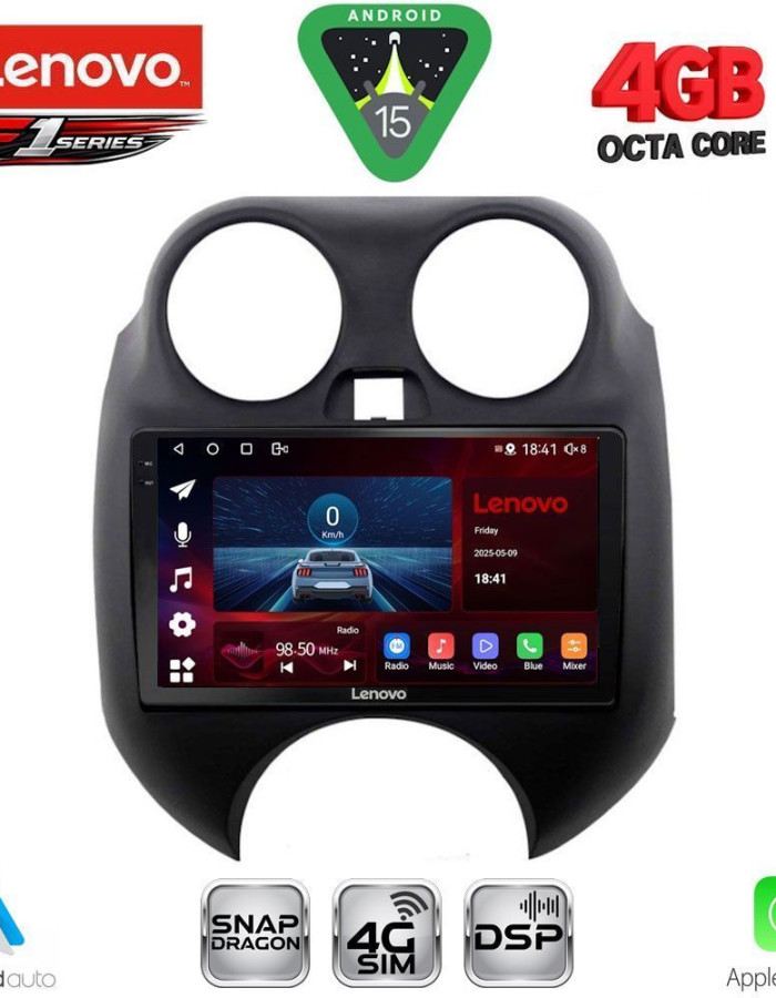 LENOVO SSQ 9459_CPA (9inc) MULTIMEDIA TABLET for NISSAN MICRA mod. 2010-2014