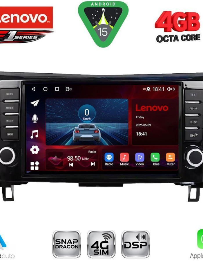 LENOVO SSQ 9467_CPA (9inc) MULTIMEDIA TABLET for NISSAN QASHQAI - XTRAIL mod. 2014-2021