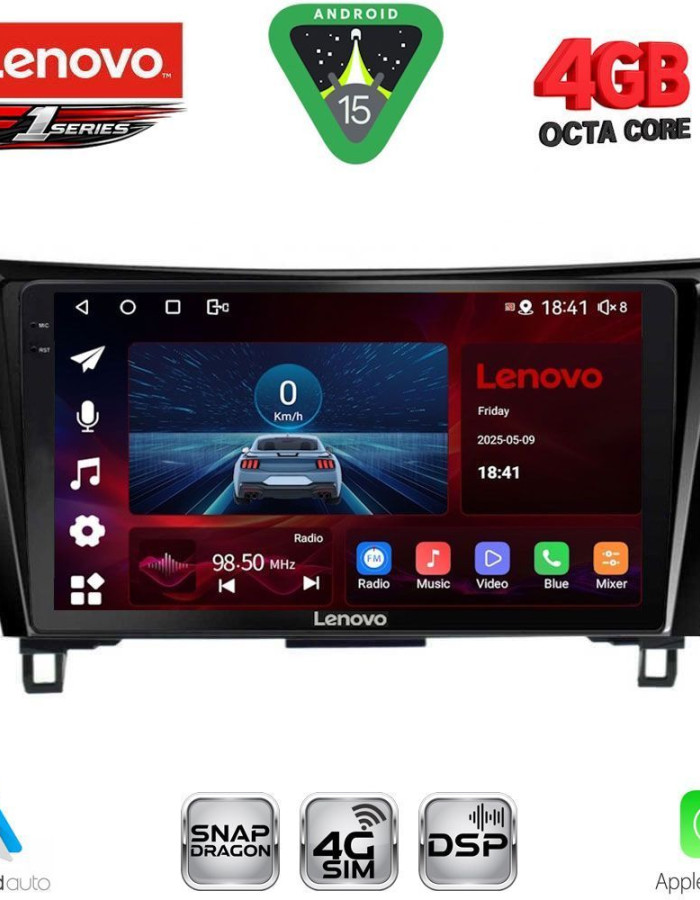 LENOVO SSQ 9468_CPA (10inc) MULTIMEDIA TABLET for NISSAN QASHQAI - XTRAIL mod. 2014-2021