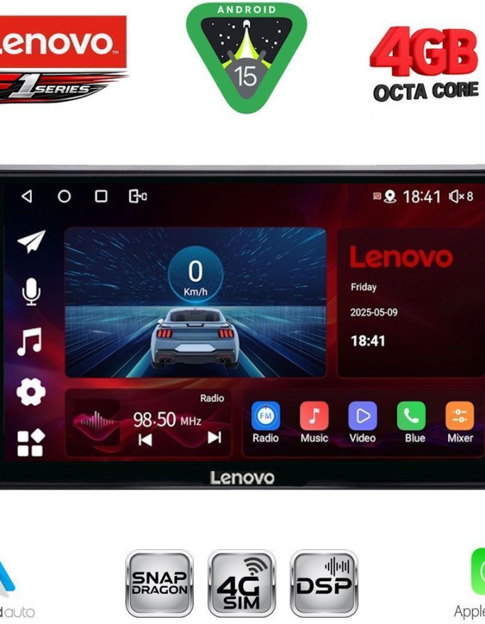 LENOVO SSQ 9481BL_CPA (9inc) MULTIMEDIA TABLET for OPEL ALL mod. 2004-2014 (BLACK)