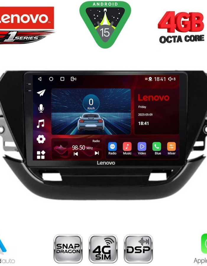 LENOVO SSQ 9487_CPA (9inc) MULTIMEDIA TABLET for OPEL CORSA F mod. 2019-2024