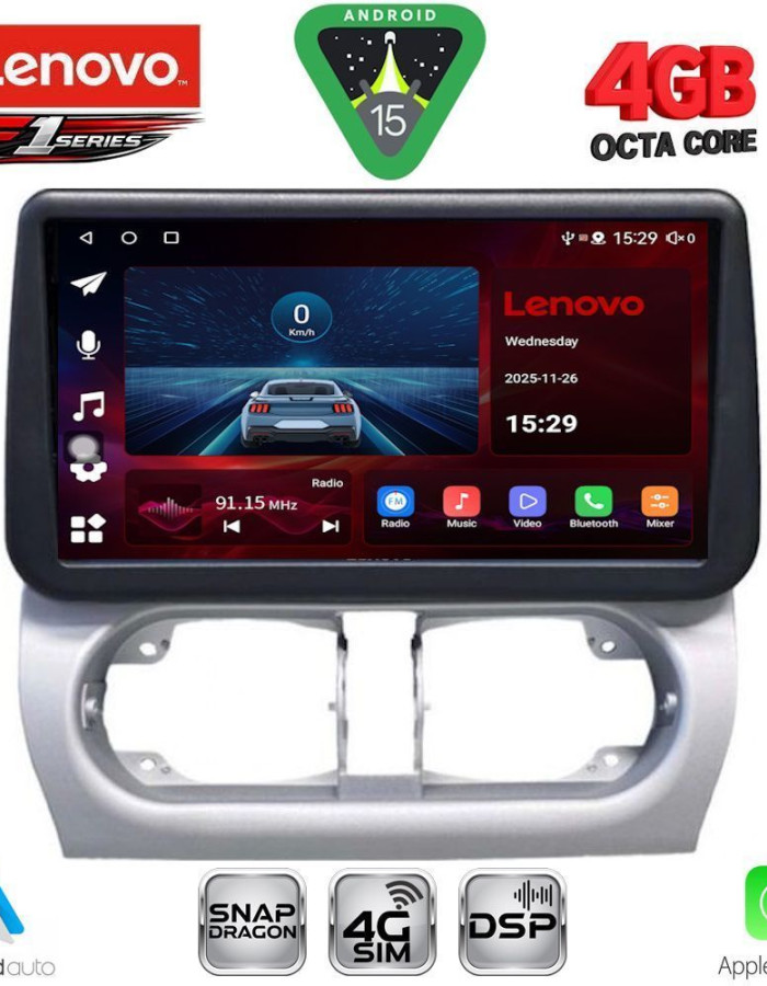 LENOVO SSQ 9500_CPA (9inc) MULTIMEDIA TABLET for OPEL CORSA C mod 2000-2006 - TIGRA mod. 2004-2009