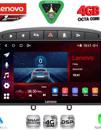 LENOVO SSQ 9513BL_CPA (9inc) MULTIMEDIA TABLET for PEUGEOT 308 mod.2007-2012 - RCZ mod.2009-2015 (BLACK)