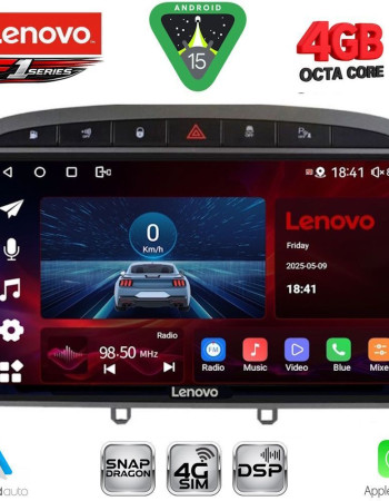 LENOVO SSQ 9513GR_CPA (9inc) MULTIMEDIA TABLET for PEUGEOT 308 mod.2007-2012 - RCZ mod.2009-2015 (GREY)