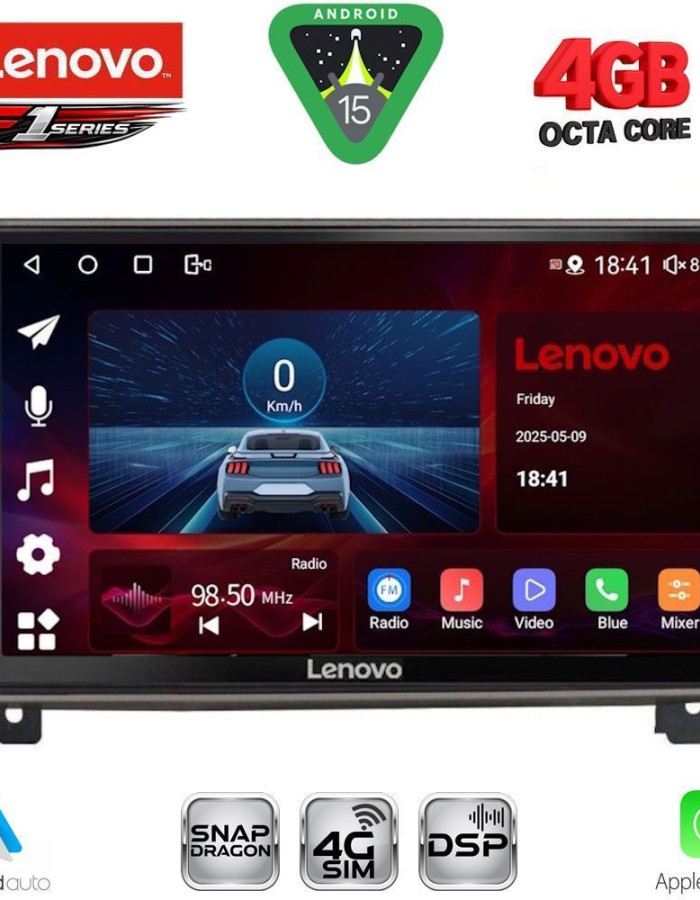 LENOVO SSQ 9517_CPA (9inc) MULTIMEDIA TABLET for PEUGEOT 407 mod. 2004-2011