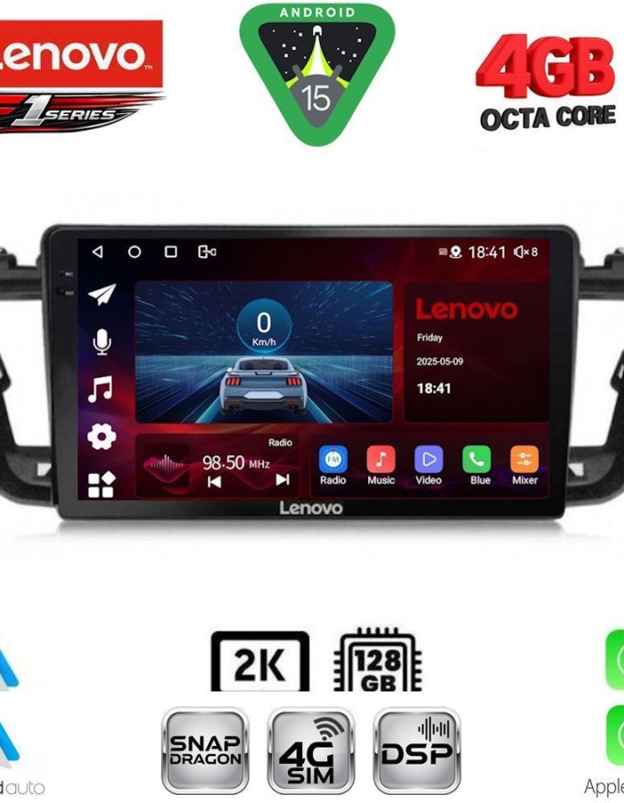 LENOVO SSQ 9518_CPA (9inc) MULTIMEDIA TABLET for PEUGEOT 508 mod. 2010-2016