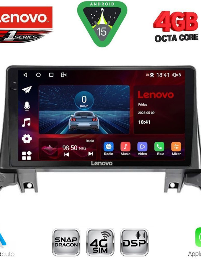 LENOVO SSQ 9519_CPA (9inc) MULTIMEDIA TABLET for PEUGEOT 3008 - 5008 mod. 2016-2024