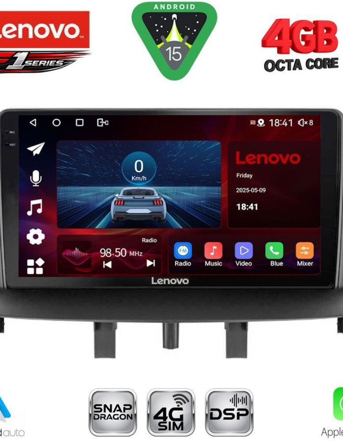 LENOVO SSQ 9556_CPA (9inc) MULTIMEDIA TABLET for RENAULT MEGANE 3 mod. 2009-2016