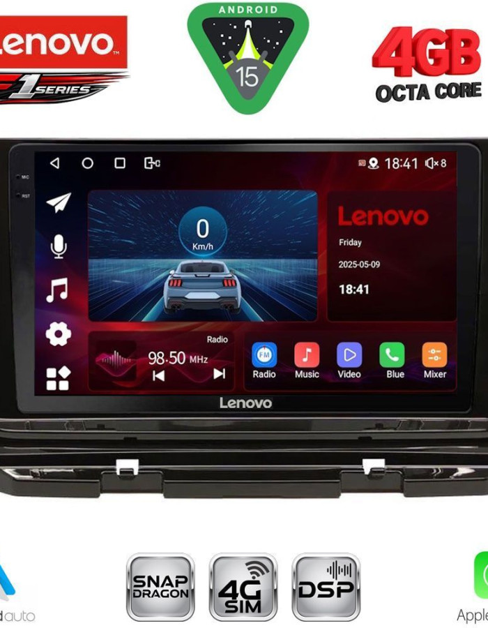 LENOVO SSQ 9598_CPA (10inc) MULTIMEDIA TABLET for SKODA OCTAVIA 8 mod. 2021-2026