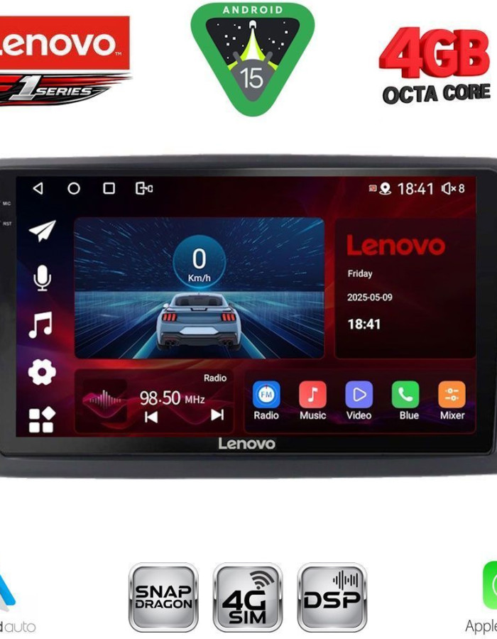 LENOVO SSQ 9601_CPA (9inc) MULTIMEDIA TABLET for SKODA RAPID  mod. 2012-2023