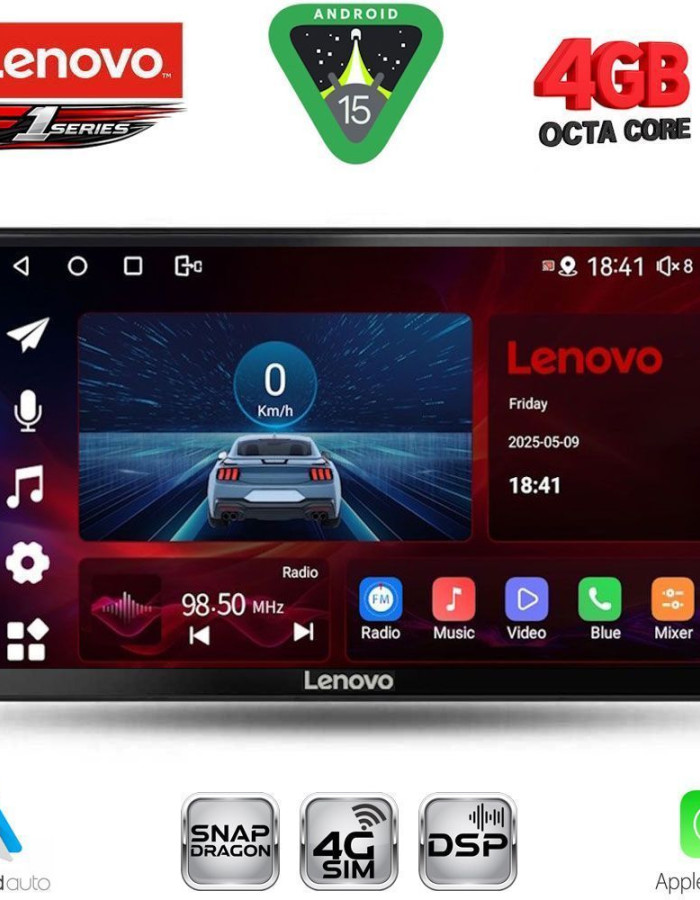 LENOVO SSQ 9656_CPA (9inc) MULTIMEDIA TABLET for SSANGYONG REXTON mod. 2002-2006
