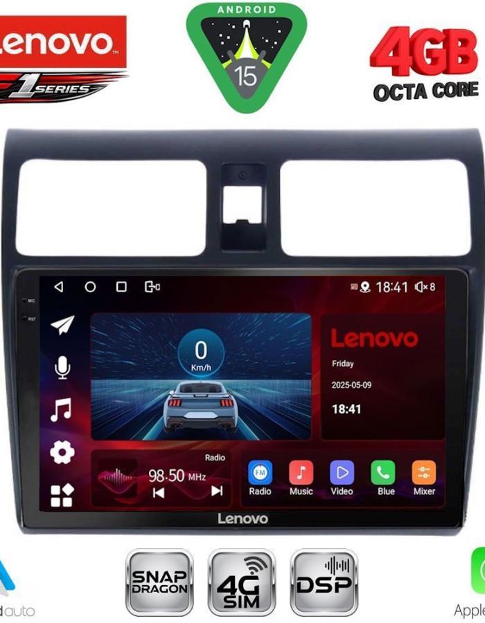 LENOVO SSQ 9684_CPA (10inc) MULTIMEDIA TABLET for SUZUKI SWIFT mod. 2005-2011