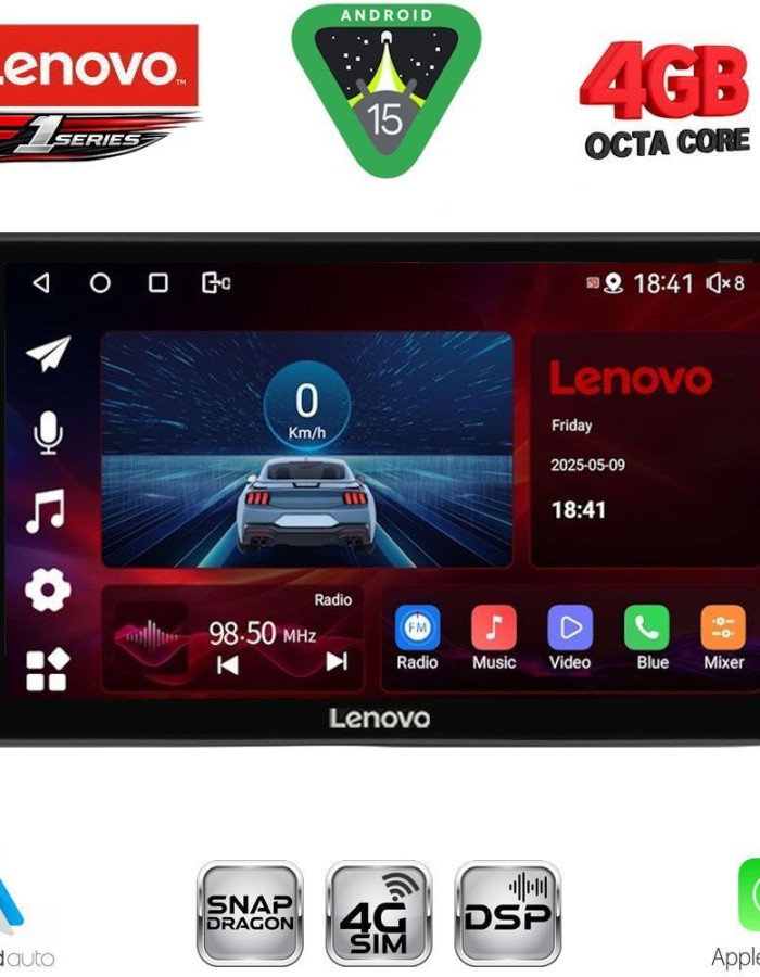 LENOVO SSQ 9704BL_CPA (9inc) MULTIMEDIA TABLET for TOYOTA AVENSIS (T25) mod. 2003-2009 (BLACK)