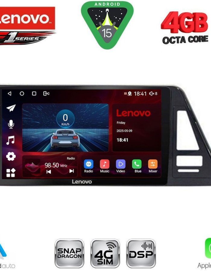 LENOVO SSQ 9709_CPA (9inc) MULTIMEDIA TABLET for TOYOTA CH-R mod. 2017-2023