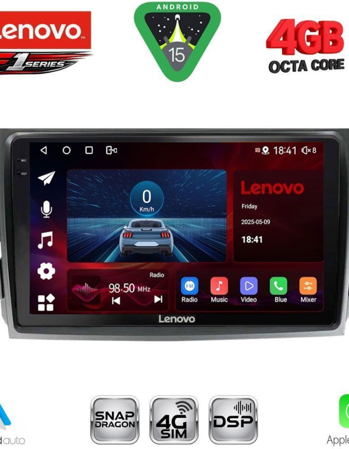 LENOVO SSQ 9713_CPA (9inc) MULTIMEDIA TABLET for TOYOTA COROLLA 4D mod. 2006-2012