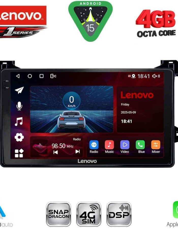LENOVO SSQ 9727_CPA (9inc) MULTIMEDIA TABLET for TOYOTA PRIUS mod. 2016-2020