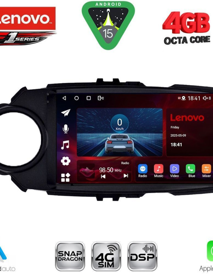 LENOVO SSQ 9737FL_CPA (9inc) MULTIMEDIA TABLET for TOYOTA YARIS mod. 2015-2020