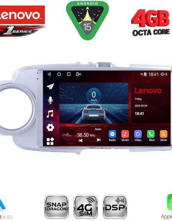 LENOVO SSQ 9737SL_CPA (9inc) MULTIMEDIA TABLET for TOYOTA YARIS mod. 2011-2015 (SILVER)
