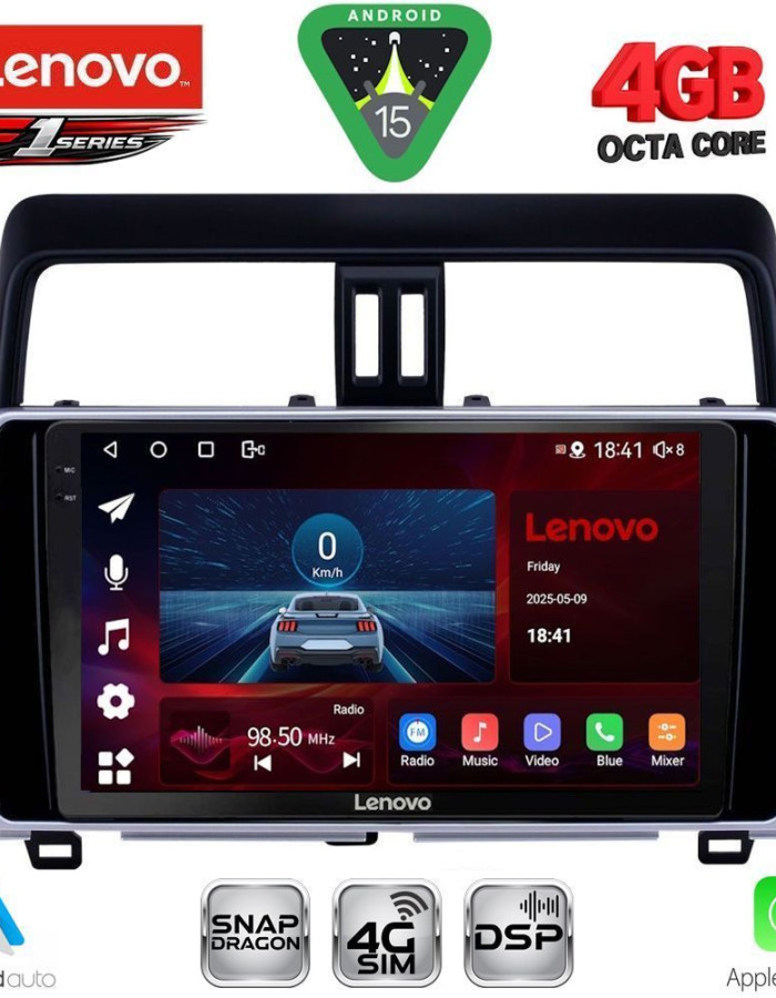 LENOVO SSQ 9739_CPA (10inc) MULTIMEDIA TABLET for TOYOTA LAND CRUISER mod. 2019-2023