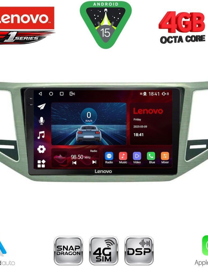 LENOVO SSQ 9745_CPA (SL) (10inc) MULTIMEDIA TABLET for VW GOLF SPORTSVAN mod. 2014-2021