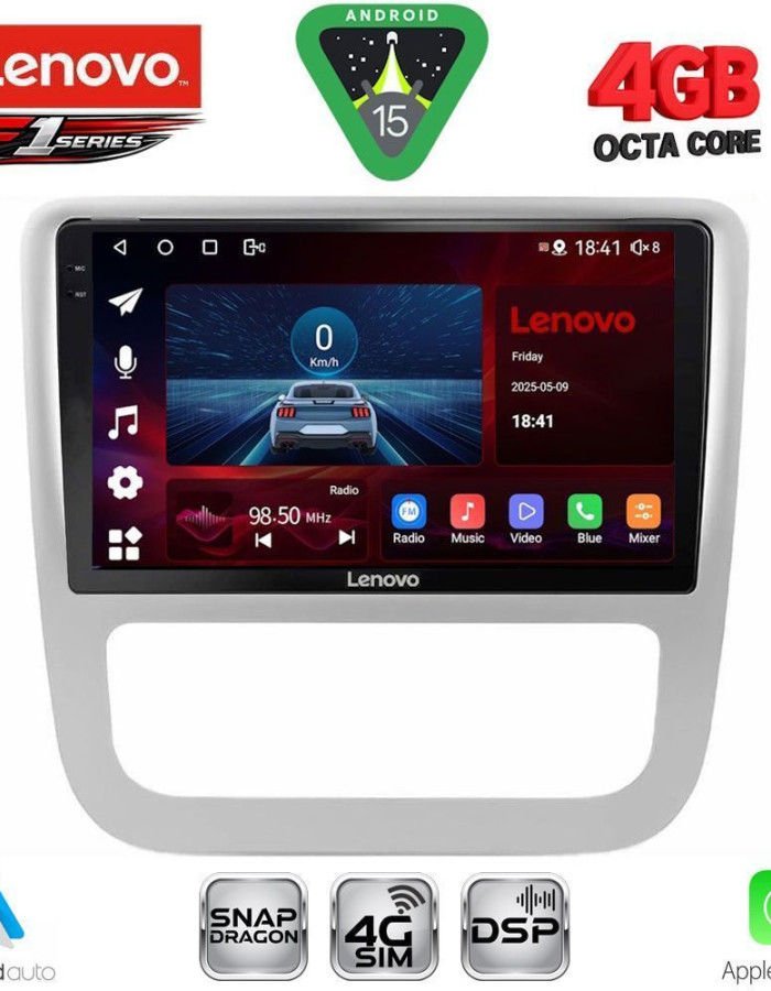LENOVO SSQ 9751_CPA CLIMA (9inc) MULTIMEDIA TABLET for VW EOS mod. 2006> - SCIROCCO mod. 2011-2014