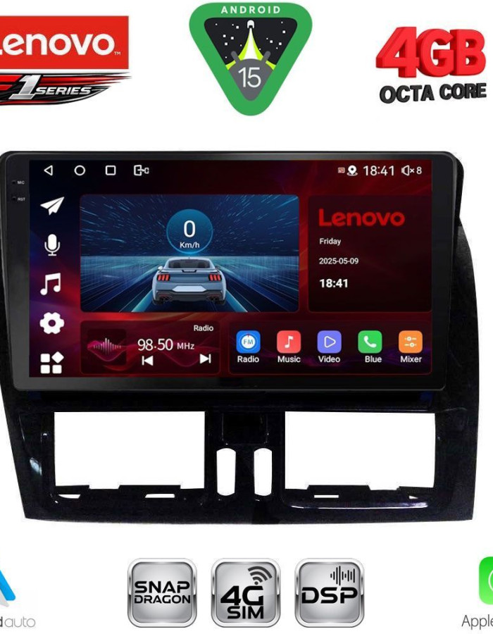 LENOVO SSQ 9787_CPA (9inc) MULTIMEDIA TABLET for VOLVO XC60 mod. 2009-2017