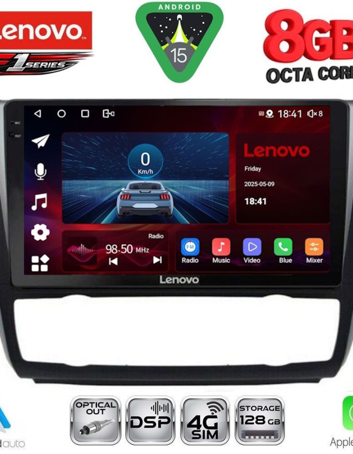 LENOVO SSR 10040_CPA CLIMA (9inc) MULTIMEDIA TABLET for BMW S.1  E81-82-87-88 mod. 2004-2013