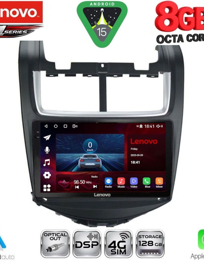 LENOVO SSR 10075_CPA (9inc) MULTIMEDIA TABLET for CHEVROLET AVEO mod. 2014-2017