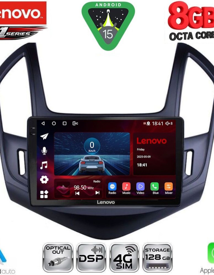LENOVO SSR 10077_CPA (9inc) MULTIMEDIA TABLET for CHEVROLET CRUZE mod. 2013-2015