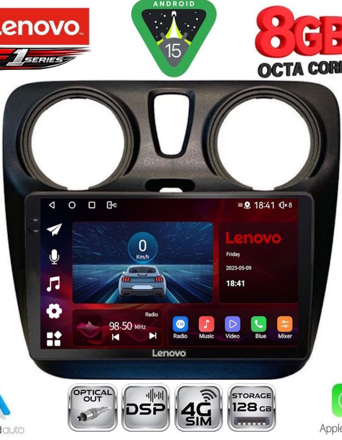 LENOVO SSR 10112_CPA (9inc) MULTIMEDIA TABLET for DACIA DOKKER 2012-2022