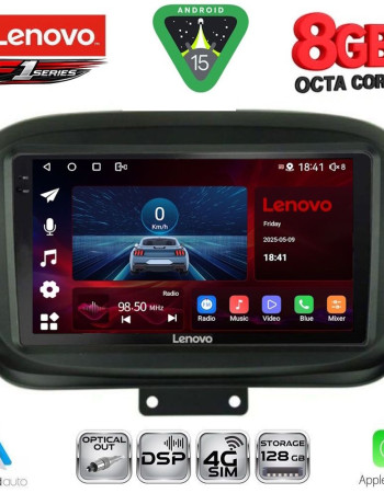 LENOVO SSR 10134_CPA (9inc) MULTIMEDIA TABLET for FIAT 500Χ mod. 2014-2024