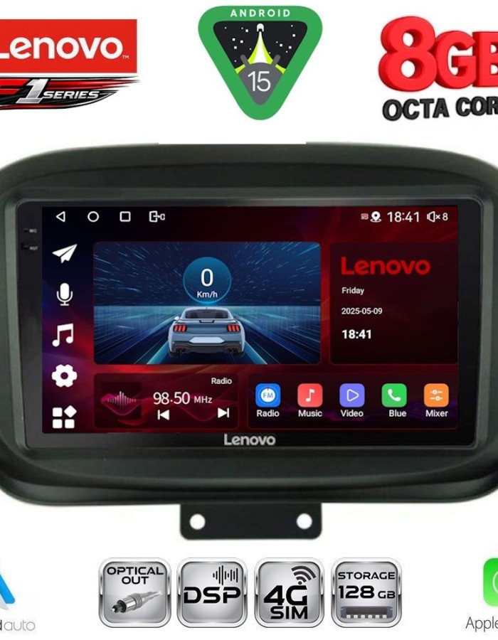 LENOVO SSR 10134_CPA (9inc) MULTIMEDIA TABLET for FIAT 500Χ mod. 2014-2024