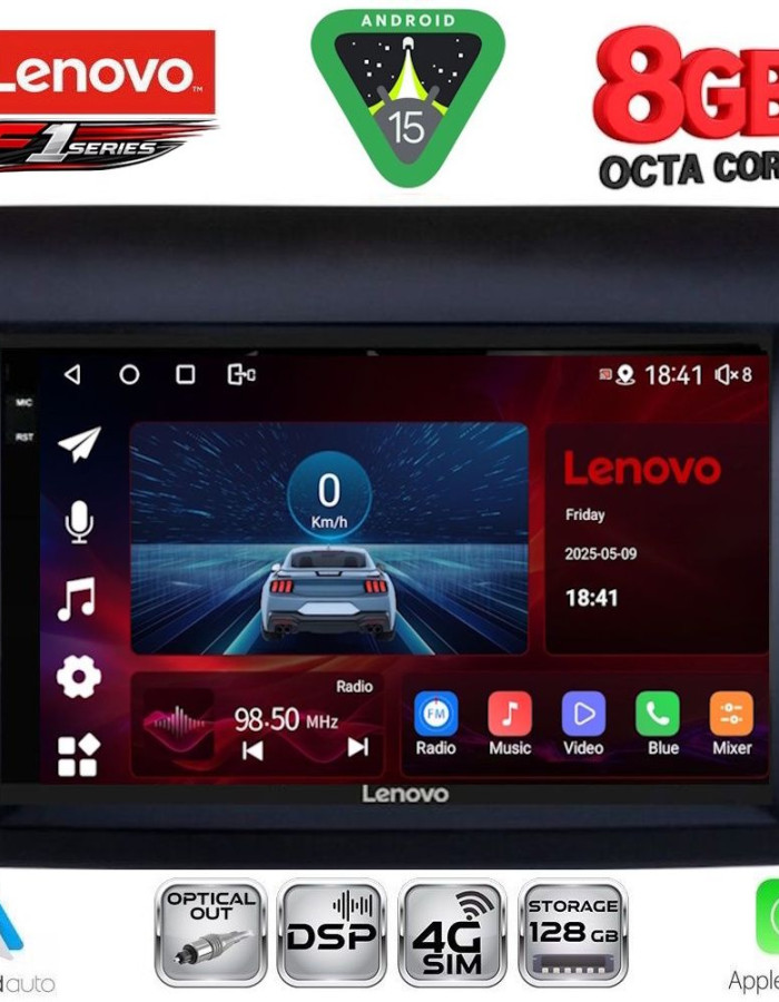 LENOVO SSR 10141_CPA (9inc) MULTIMEDIA TABLET for FIAT DUCATO – CITROEN JUMPER – PEUGEOT BOXER mod. 2011-2021