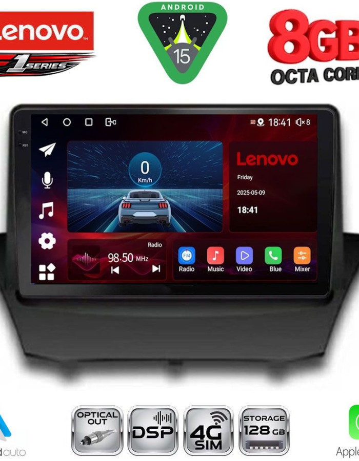 LENOVO SSR 10154A_CPA (9inc) MULTIMEDIA TABLET for FORD FIESTA mod. 2008-2017