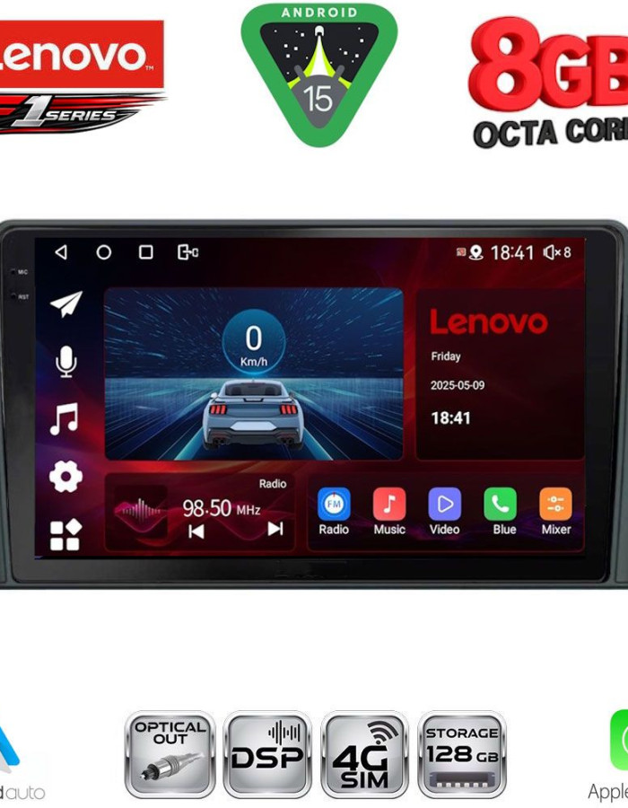 LENOVO SSR 10158_CPA (9inc) MULTIMEDIA TABLET for FORD FOCUS mod. 2019-2025