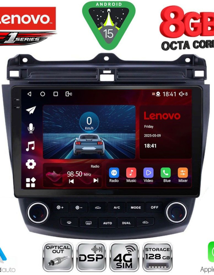 LENOVO SSR 10182_CPA (10inc) MULTIMEDIA TABLET for HONDA ACCORD mod. 2003-2007