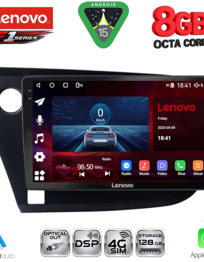 LENOVO SSR 10205_CPA (9inc) MULTIMEDIA TABLET for HONDA INSIGHT mod. 2009-2014