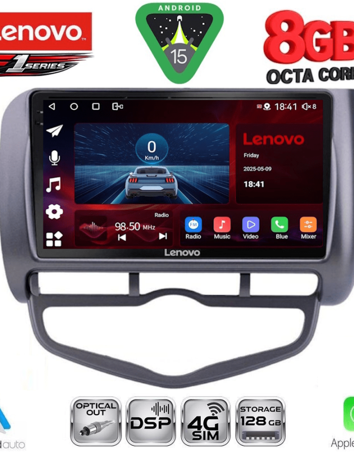 LENOVO SSR 10210_CPA CLIMA (9inc) MULTIMEDIA TABLET for HONDA JAZZ mod. 2002-2008
