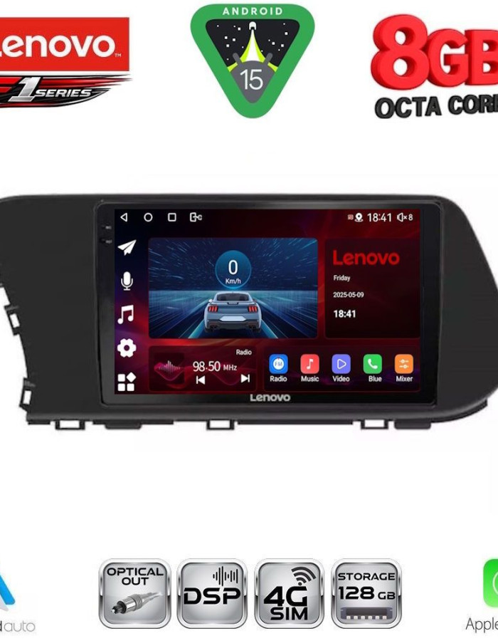 LENOVO SSR 10220_CPA CLIMA (10inc) MULTIMEDIA TABLET for HYUNDAI i20 - BAYON mod. 2020-2026
