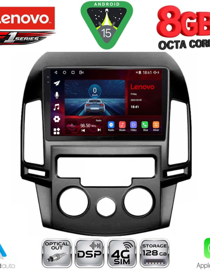 LENOVO SSR 10231_CPA A/C (9inc) MULTIMEDIA TABLET for HYUNDAI i30 mod. 2007-2012