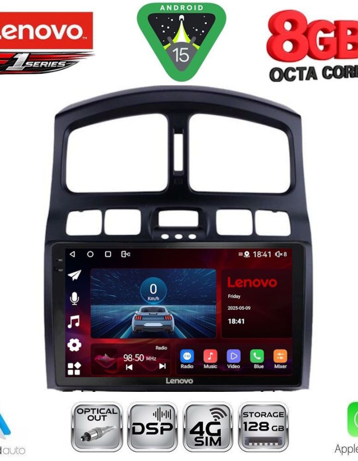 LENOVO SSR 10236_CPA (9inc) MULTIMEDIA TABLET for HYUNDAI SANTA FE mod. 2003-2006