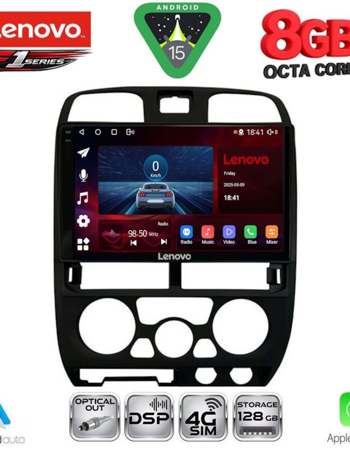 LENOVO SSR 10253BL_CPA (9inc) MULTIMEDIA TABLET for ISUZU D-MAX mod. 2002-2008 (BLACK)