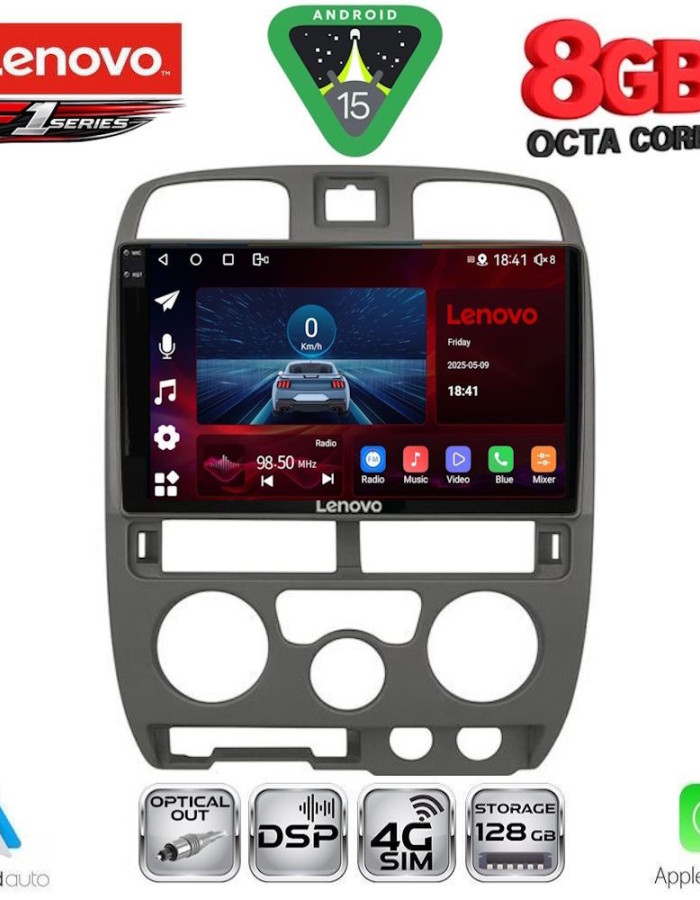 LENOVO SSR 10253GR_CPA (9inc) MULTIMEDIA TABLET for ISUZU D-MAX mod. 2002-2008 (GREY)