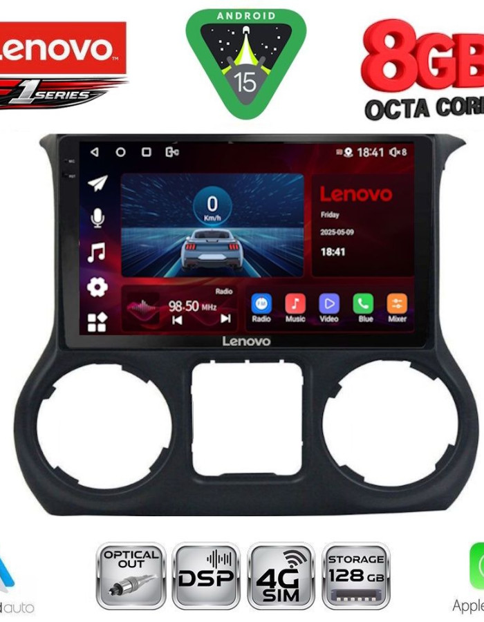 LENOVO SSR 10296_CPA (10inc) MULTIMEDIA TABLET for JEEP WRANGLER  mod. 2014-2017
