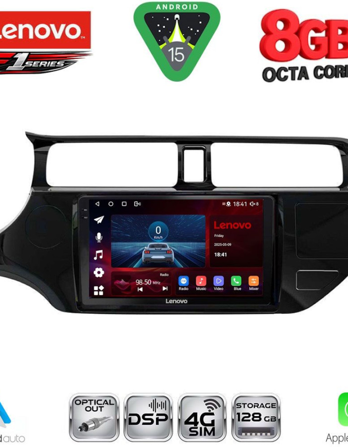 LENOVO SSR 10314_CPA (9inc) MULTIMEDIA TABLET for KIA RIO mod. 2012-2015